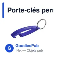Porte-clés personnalisable avec décapsuleur Cleo pour logo - Miniature 10