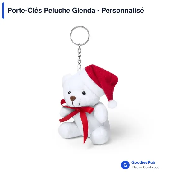 Porte-clés ourson personnalisable avec logo entreprise - Image 2
