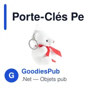 Porte-clés ourson personnalisable avec logo entreprise - Miniature 3