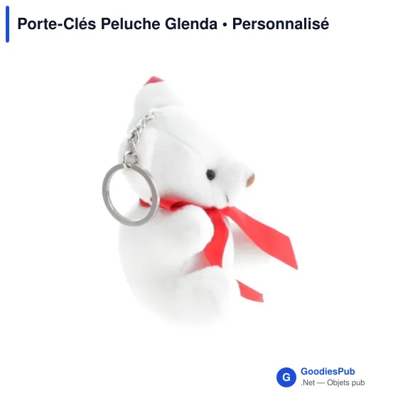 Porte-clés ourson personnalisable avec logo entreprise - Image 3
