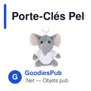 Porte-Clés Peluche Gunnin - Miniature 1