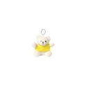 Variante jaune - Porte-clés personnalisable en peluche avec logo - Tedchain