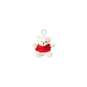 Variante rouge - Porte-clés personnalisable en peluche avec logo - Tedchain