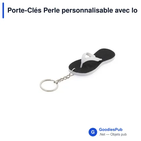 Porte-Clés Perle personnalisable avec logo - Accessoire clé original