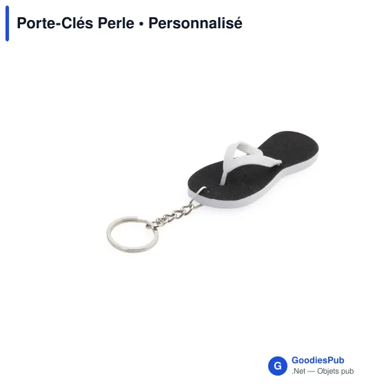 Porte-Clés Perle personnalisable avec logo - Accessoire clé original - Image 1