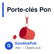 Porte-clés Poncho personnalisable avec logo - Birtox - Miniature 1