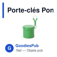 Porte-clés Poncho personnalisable avec logo - Birtox - Miniature 2
