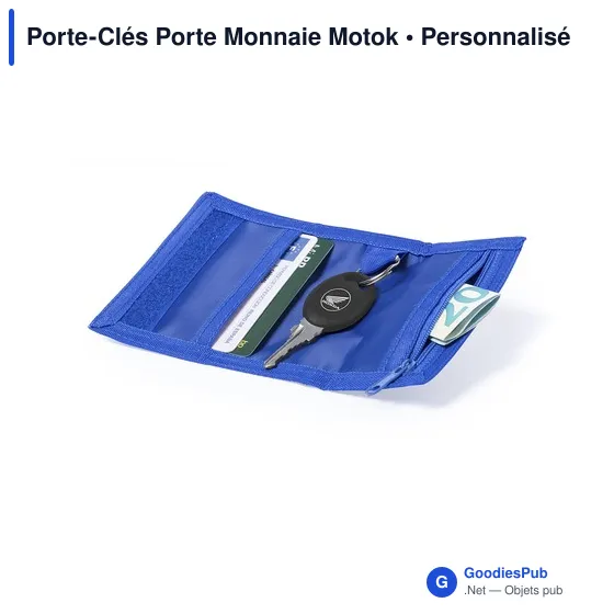 Porte-Clés Porte Monnaie personnalisable avec logo - Motok - Image 12