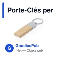 Porte-Clés personnalisable Ranigang avec logo pour entreprises - Miniature 2