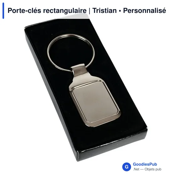 Porte-clés rectangulaire | Tristian - Image 1