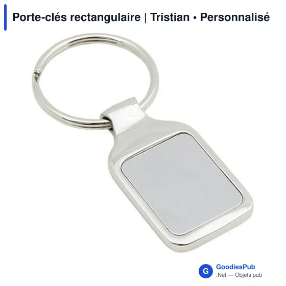 Porte-clés rectangulaire | Tristian - Image 2