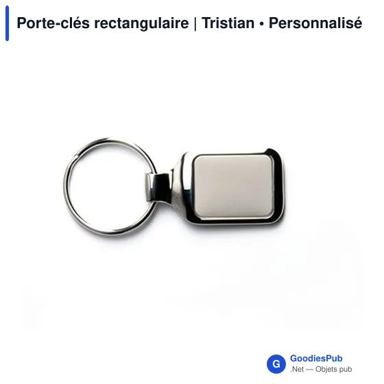 Porte-clés rectangulaire | Tristian - Image 3