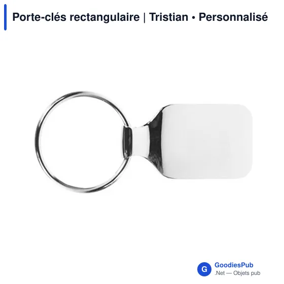 Porte-clés rectangulaire | Tristian - Image 4