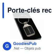 Porte-clés rectangulaire | Tristian - Miniature 5