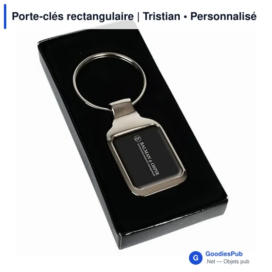 Porte-clés rectangulaire | Tristian - Image 5