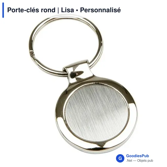 Porte-clés rond | Lisa - Image 2