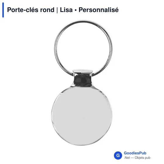 Porte-clés rond | Lisa - Image 4