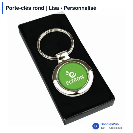 Porte-clés rond | Lisa - Image 5