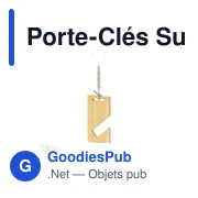 Porte-clés personnalisable avec logo pour entreprises - Miniature 1