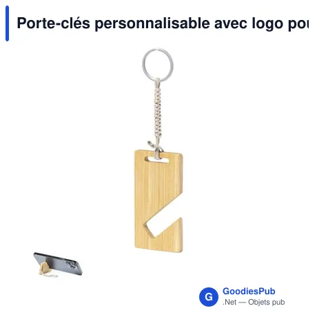 Porte-clés personnalisable avec logo pour entreprises