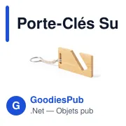 Porte-clés personnalisable avec logo pour entreprises - Miniature 2