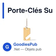 Porte-clés personnalisable avec logo pour entreprises - Miniature 3