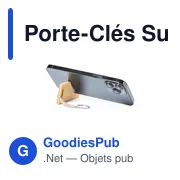Porte-clés personnalisable avec logo pour entreprises - Miniature 4