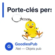 Porte-clés personnalisable en PVC avec logo - Modèle sur-mesure - Miniature 5