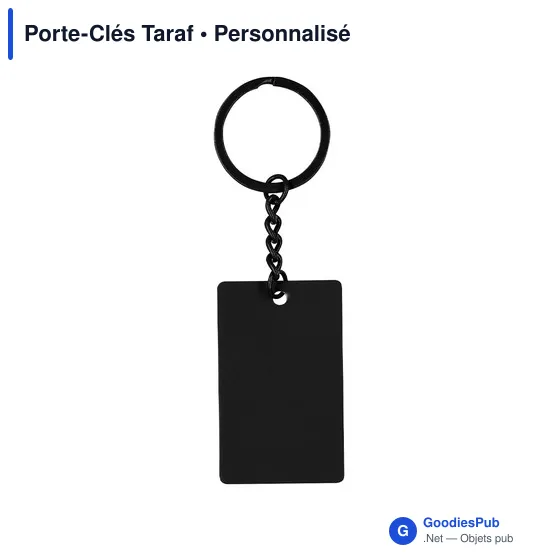 Porte-clés personnalisable en acier inoxydable avec logo - Taraf - Image 11