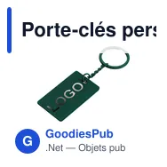 Porte-clés personnalisable en acier inoxydable avec logo - Taraf - Miniature 4