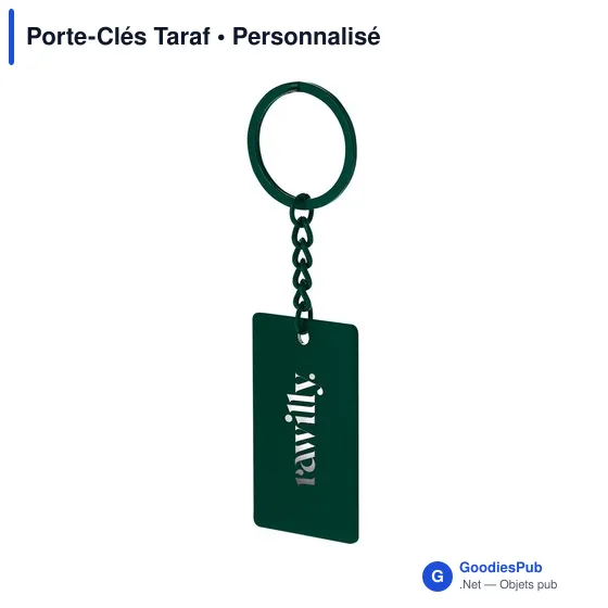 Porte-clés personnalisable en acier inoxydable avec logo - Taraf - Image 5