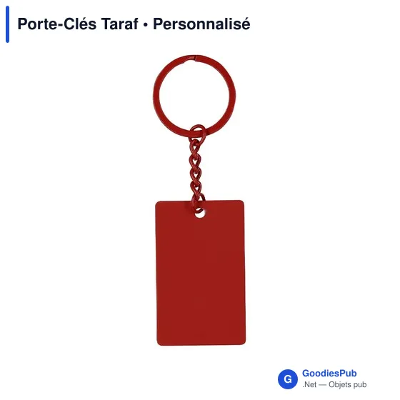 Porte-clés personnalisable en acier inoxydable avec logo - Taraf - Image 6