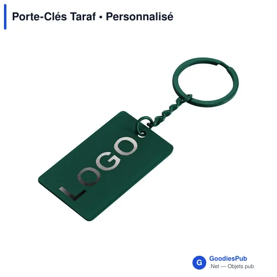 Porte-clés personnalisable en acier inoxydable avec logo - Taraf - Image 9