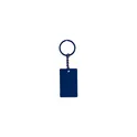 Variante bleu - Porte-clés personnalisable en acier inoxydable avec logo - Taraf