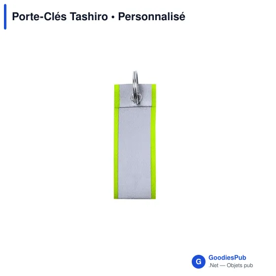 Porte-clés personnalisable Tashiro avec logo - Accessoire pratique - Image 5