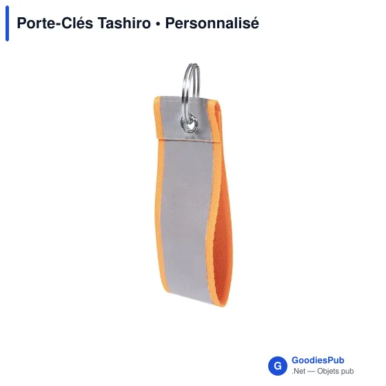 Porte-clés personnalisable Tashiro avec logo - Accessoire pratique - Image 6