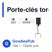 Porte-clés torche personnalisable avec logo - Carly - Miniature 4