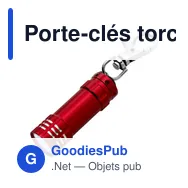 Porte-clés torche en aluminium  Anna - Miniature 12