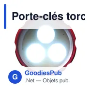 Porte-clés torche en aluminium  Anna - Miniature 10