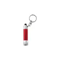 Variante rouge - Porte-clés torche en métal personnalisable avec logo - Audrey