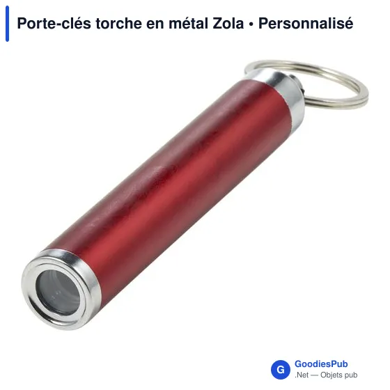 Porte-clés torche en métal Zola - Image 8