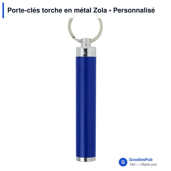 Porte-clés torche en métal Zola - Image 10