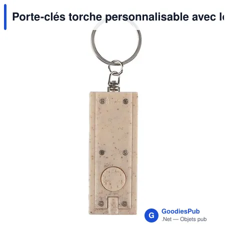 Porte-clés torche personnalisable avec logo - Günter