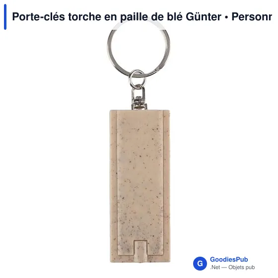 Porte-clés torche personnalisable avec logo - Günter - Image 2