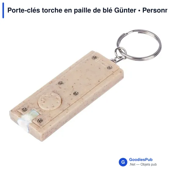 Porte-clés torche personnalisable avec logo - Günter - Image 3