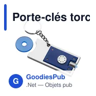 Porte-clés torche en plastique Madeleine - Miniature 11