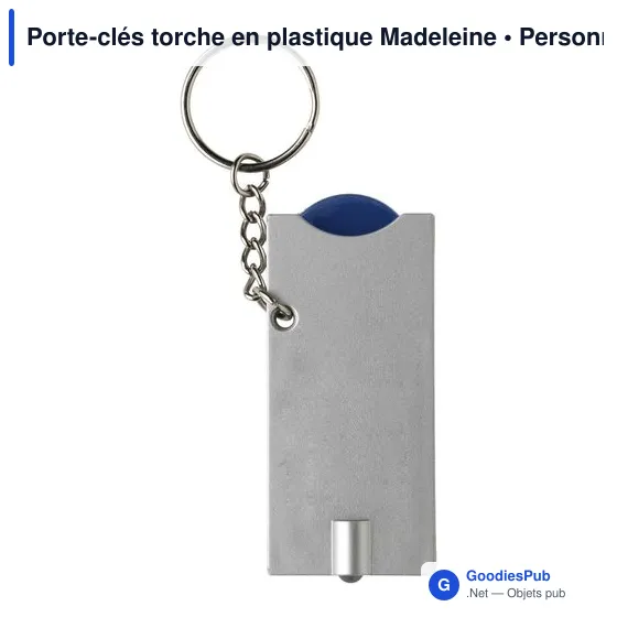 Porte-clés torche en plastique Madeleine - Image 12
