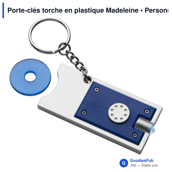 Porte-clés torche en plastique Madeleine - Image 4