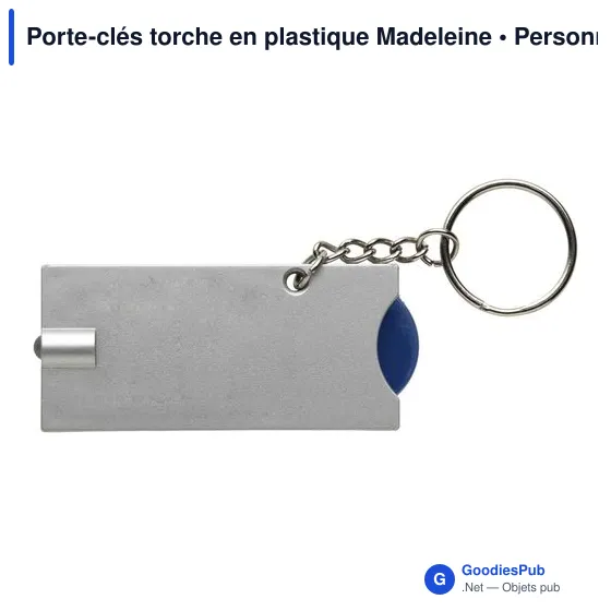 Porte-clés torche en plastique Madeleine - Image 9