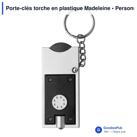 Porte-clés torche en plastique Madeleine - Image 10